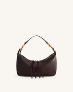 JWPE - Selia Soft-Grain Crossbody Bag - Dark Brown