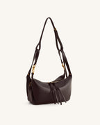JWPE - Selia Soft-Grain Crossbody Bag - Dark Brown