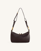 JWPE - Selia Soft-Grain Crossbody Bag - Dark Brown