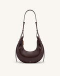 JWPE - Sharon Crescent Crossbody Bag - Dark Brown