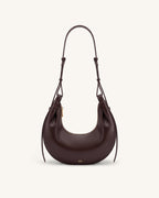 JWPE - Sharon Crescent Crossbody Bag - Dark Brown