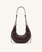 JWPE - Sharon Crescent Crossbody Bag - Dark Brown