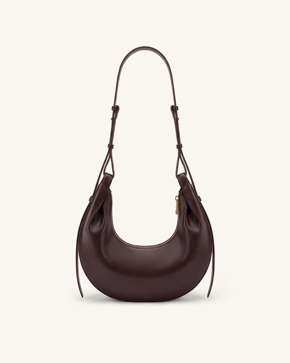 JWPE - Sharon Crescent Crossbody Bag - Dark Brown
