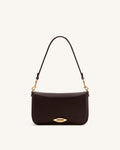 JWPE - Sofia Classic Flap Shoulder Bag - Dark Brown