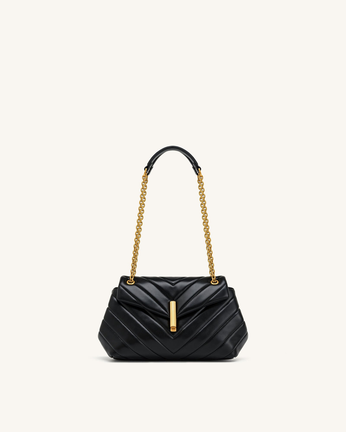 JWPE - Valerie Quilted Chain Flap Shoulder Bag - Black