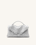 JWPE - Celeste Woven Envelope Bag - Silver