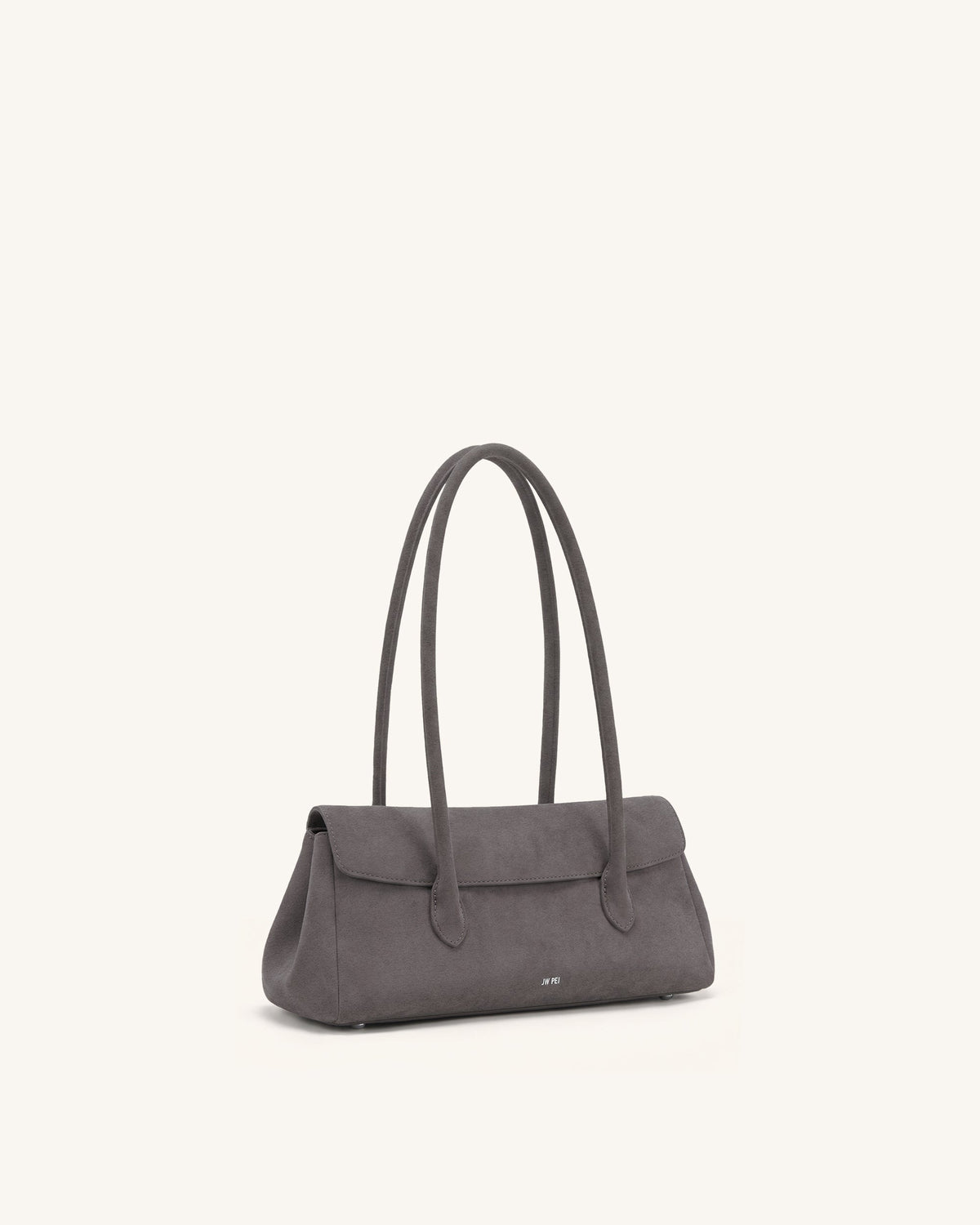 JWPE - Solenne Faux Suede East-West Shoulder Bag - Taupe
