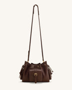 JWPE - Harper Drawstring Shoulder Bag - Brown