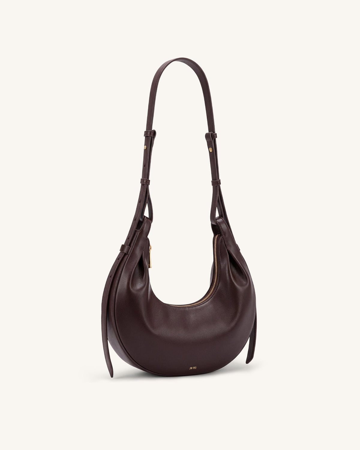 JWPE - Sharon Crescent Crossbody Bag - Dark Brown