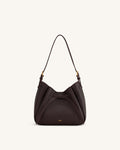 JWPE - Mabel Soft Bow Shoulder Bag - Dark Brown