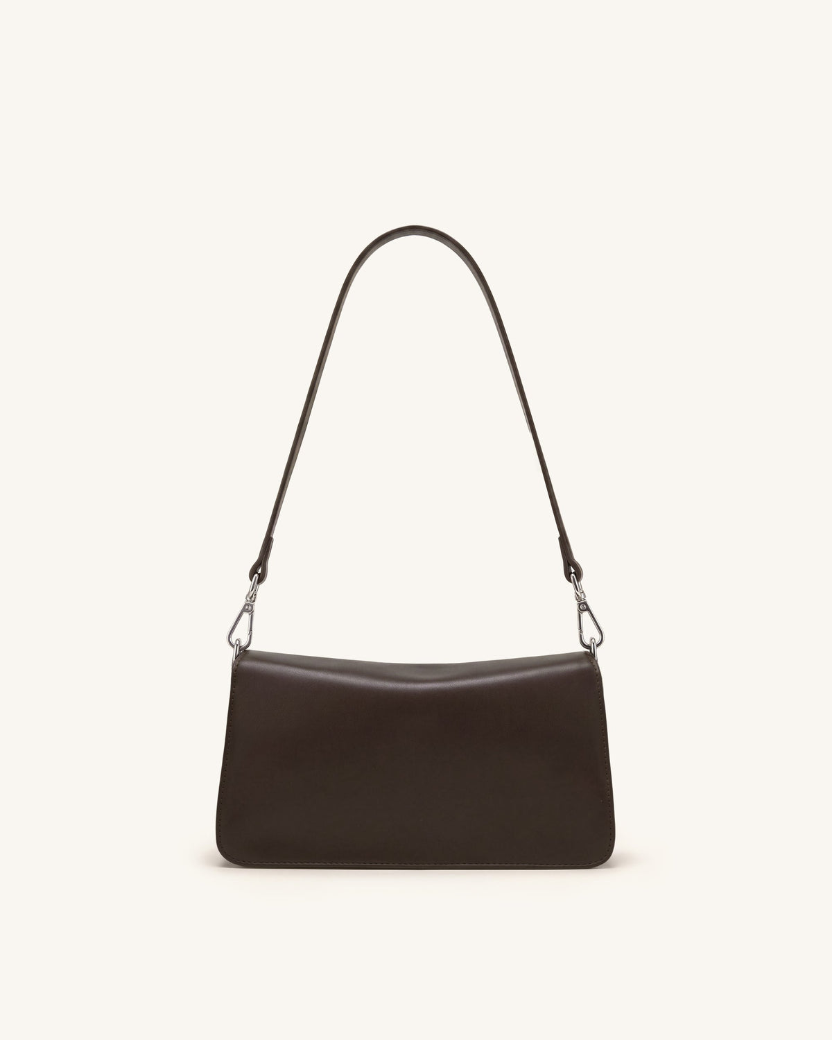 JWPE - Amelie Front-Pocket Flap Shoulder Bag - Chocolate Brown