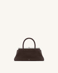 JWPE - Anouk Frame Top Handle Bag - Dark Brown