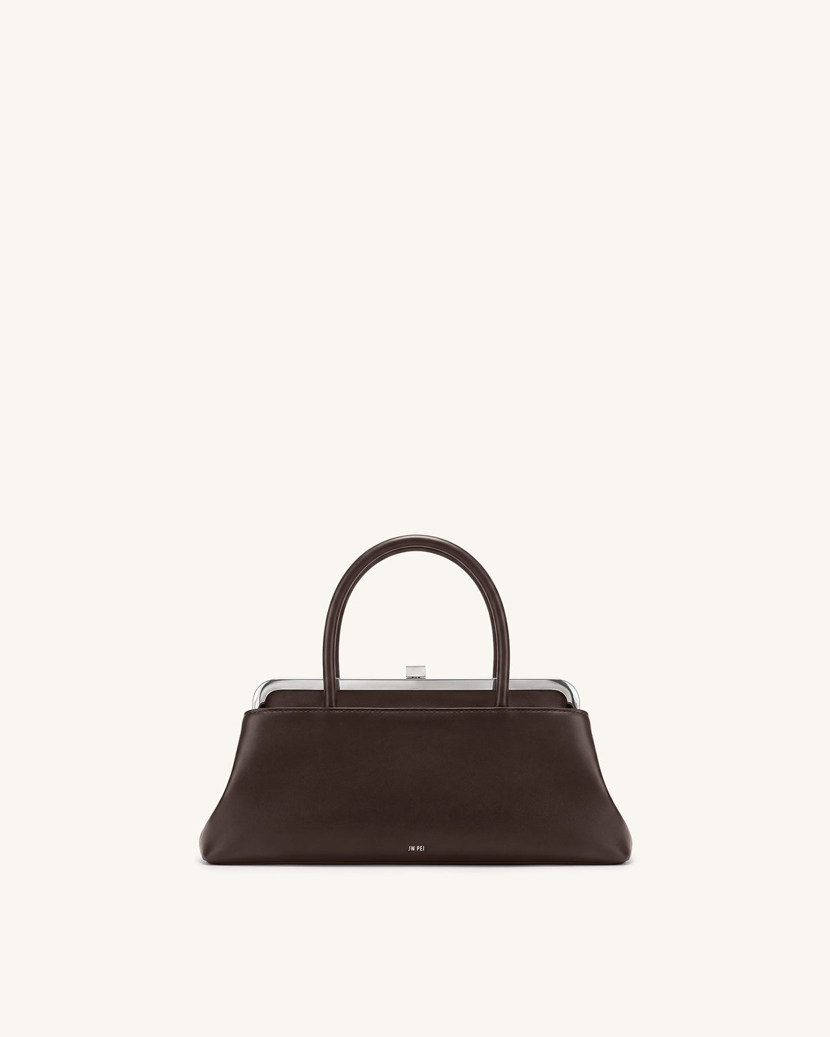 JWPE - Anouk Frame Top Handle Bag - Dark Brown