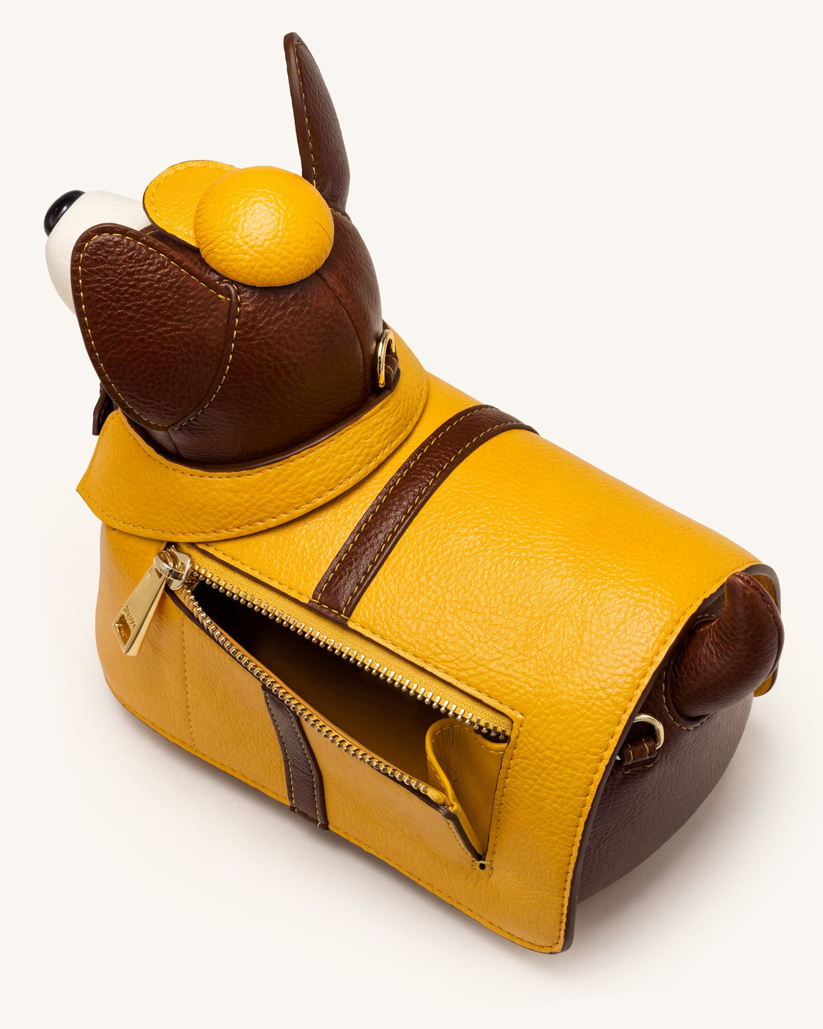 JWPE - Corgi Raincoat Dog Crossbody Bag - Yellow