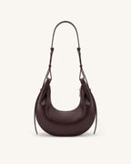 JWPE - Sharon Crescent Crossbody Bag - Dark Brown