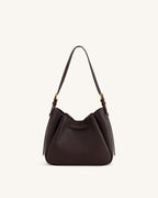 JWPE - Mabel Soft Bow Shoulder Bag - Dark Brown