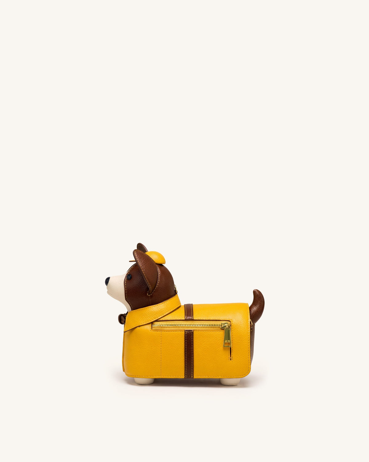 JWPE - Corgi Raincoat Dog Crossbody Bag - Yellow