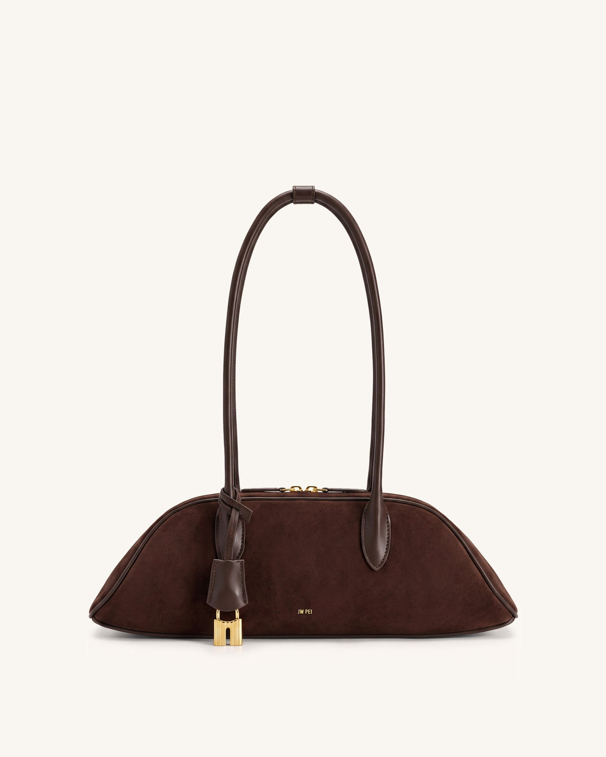 JWPE - Zora Faux Suede Shoulder Bag - Coffee Brown