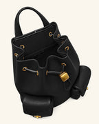JWPE - Avery Pebbled Drawstring Utility Backpack – Black