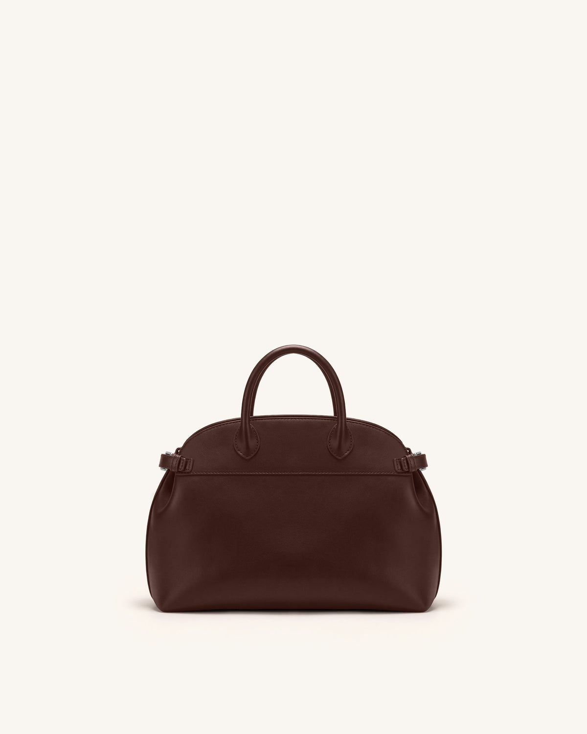 JWPE - Arden Curved Top Handle Bag - Dark Brown