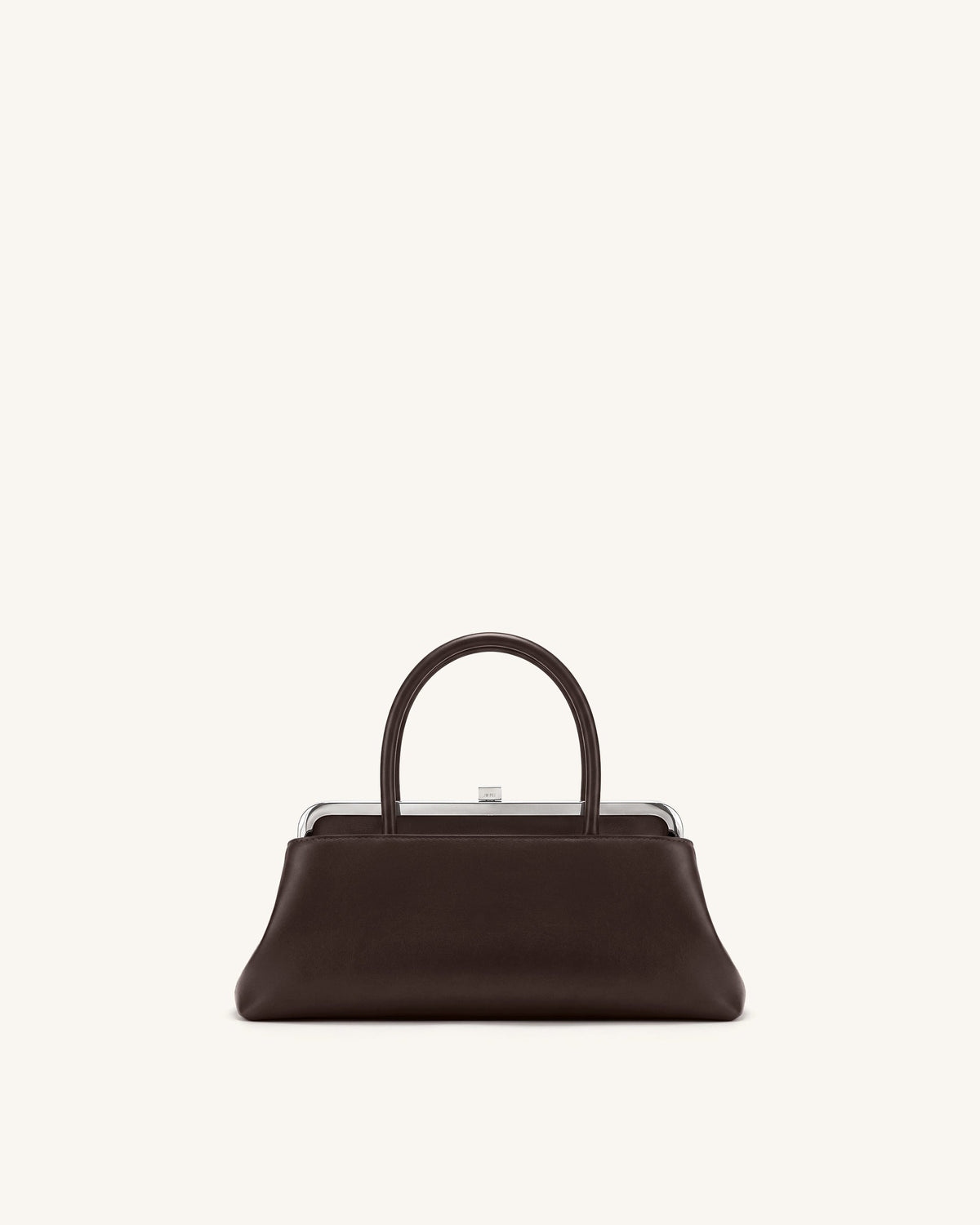 JWPE - Anouk Frame Top Handle Bag - Dark Brown