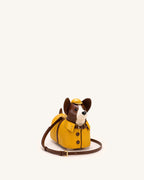 JWPE - Corgi Raincoat Dog Crossbody Bag - Yellow