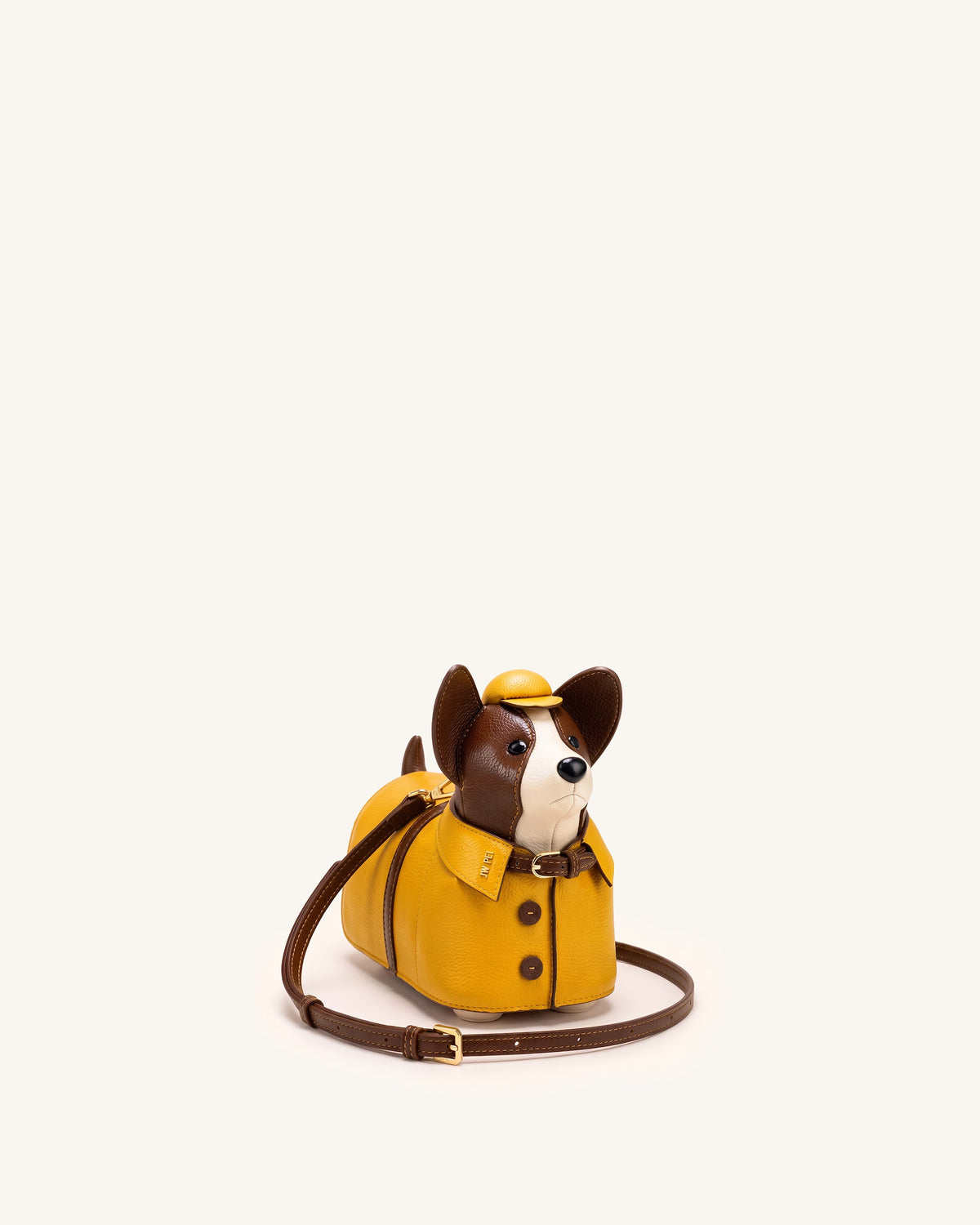 JWPE - Corgi Raincoat Dog Crossbody Bag - Yellow