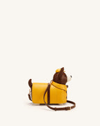 JWPE - Corgi Raincoat Dog Crossbody Bag - Yellow