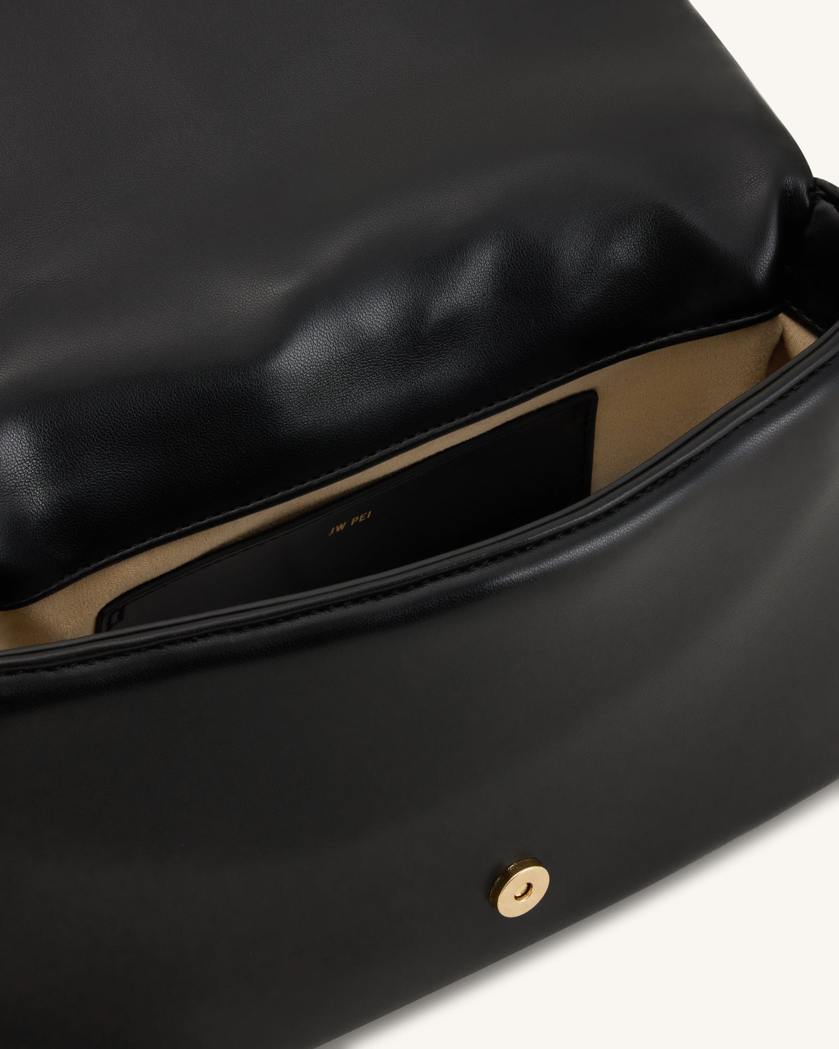 JWPE - Sofia Ruched Shoulder Bag - Black